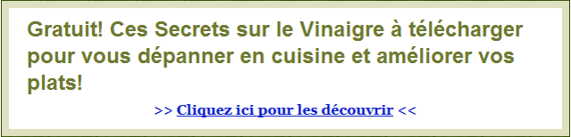 Mettez du vinaigre dans vos plats - guide gratuit à télécharger pour utiliser le vinaigre en cuisine