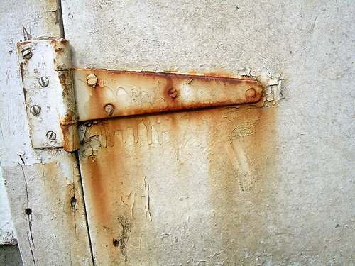 charnière rouillée