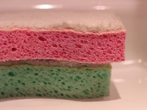 Désodorisez et dégraissez vos éponges avec un bain au vinaigre